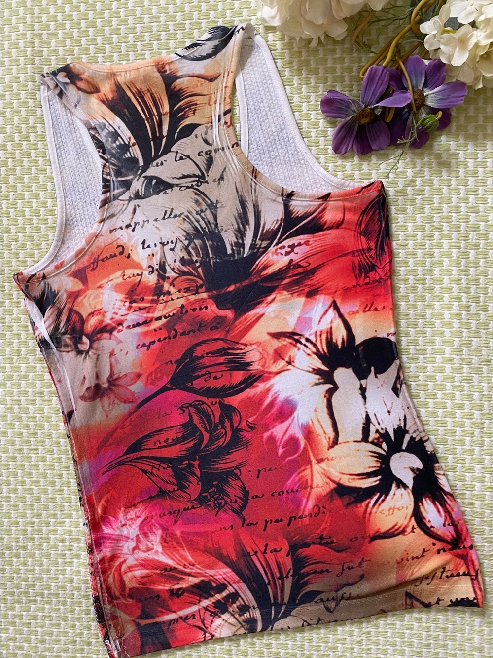 🌺Cache Tropical Sequined Tank Top🌺 - Picture 5 of 6